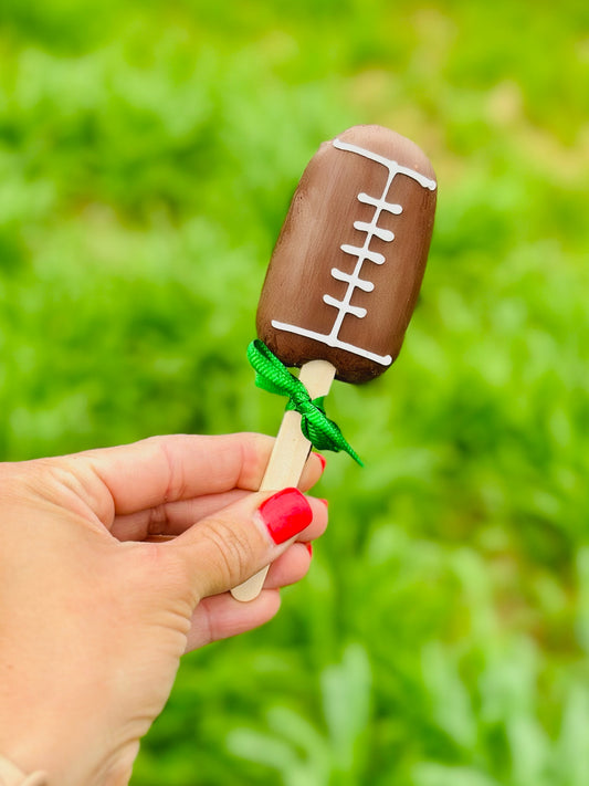 Football themed cakesicle